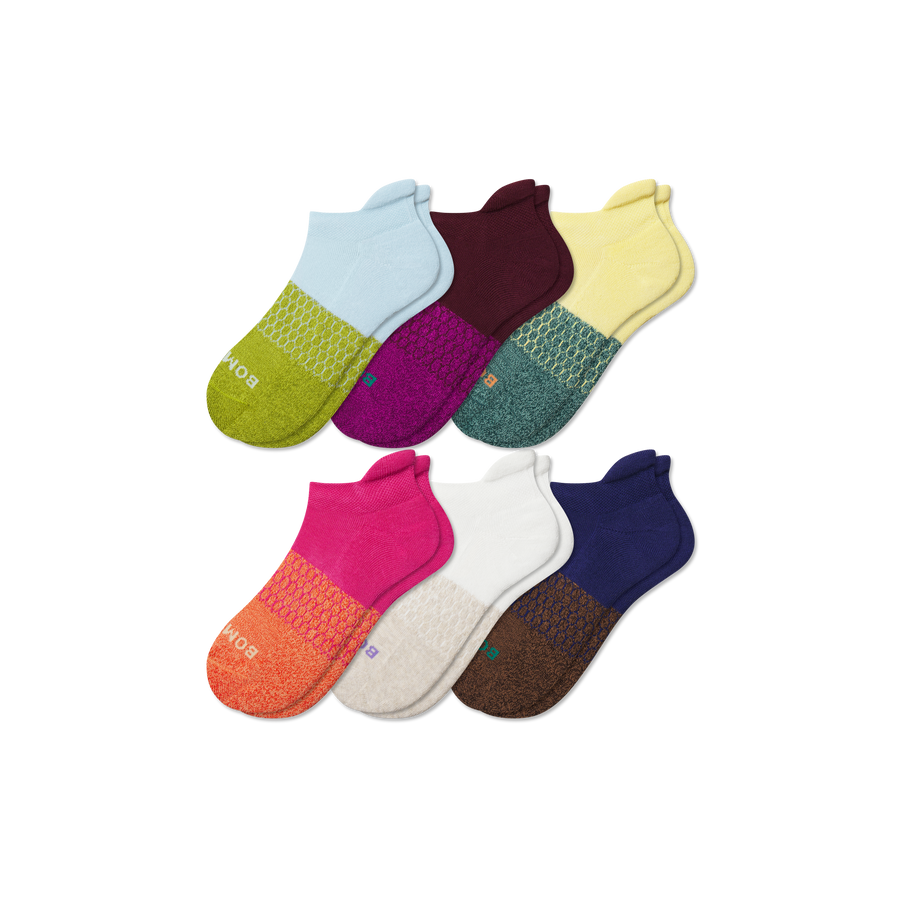 Youth Marl Ankle Sock 6-Pack - Modern Run Pair