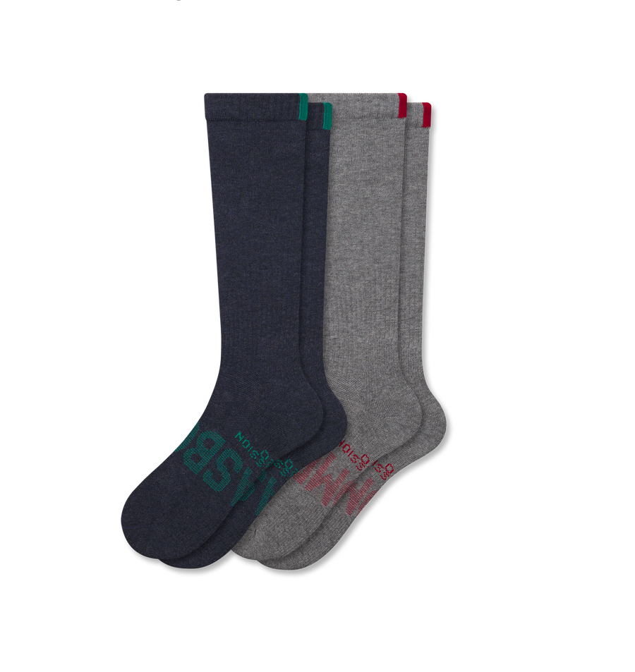 Women’s Everyday Compression Knee High Sock 2-Pack Gift Box - Sport Training Control