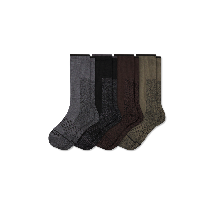 Women's Ultra Strong Merino Blend Calf Sock 4-Pack - Trail Weekend Move