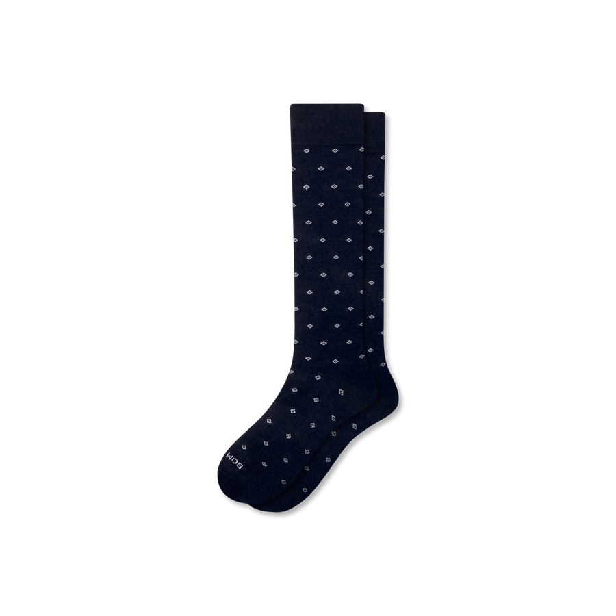 Men's Dress Over the Calf Socks - Light School Comfort
