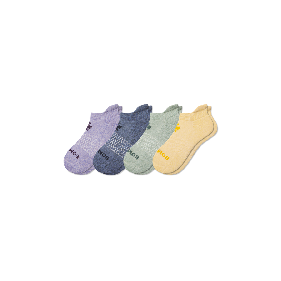 Youth Marl Ankle Sock 4-Pack - Fresh No Show Comfort
