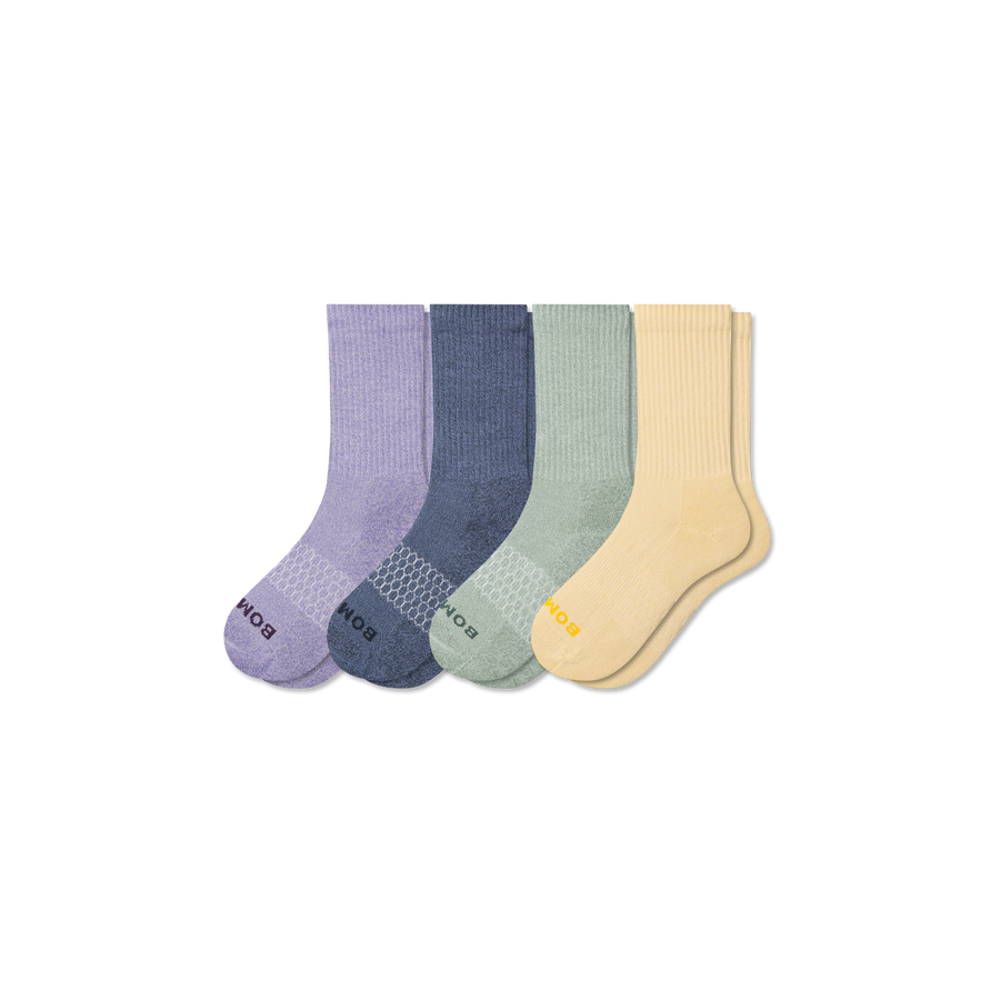 Youth Marl Calf Sock 4-Pack - Cozy Run Move