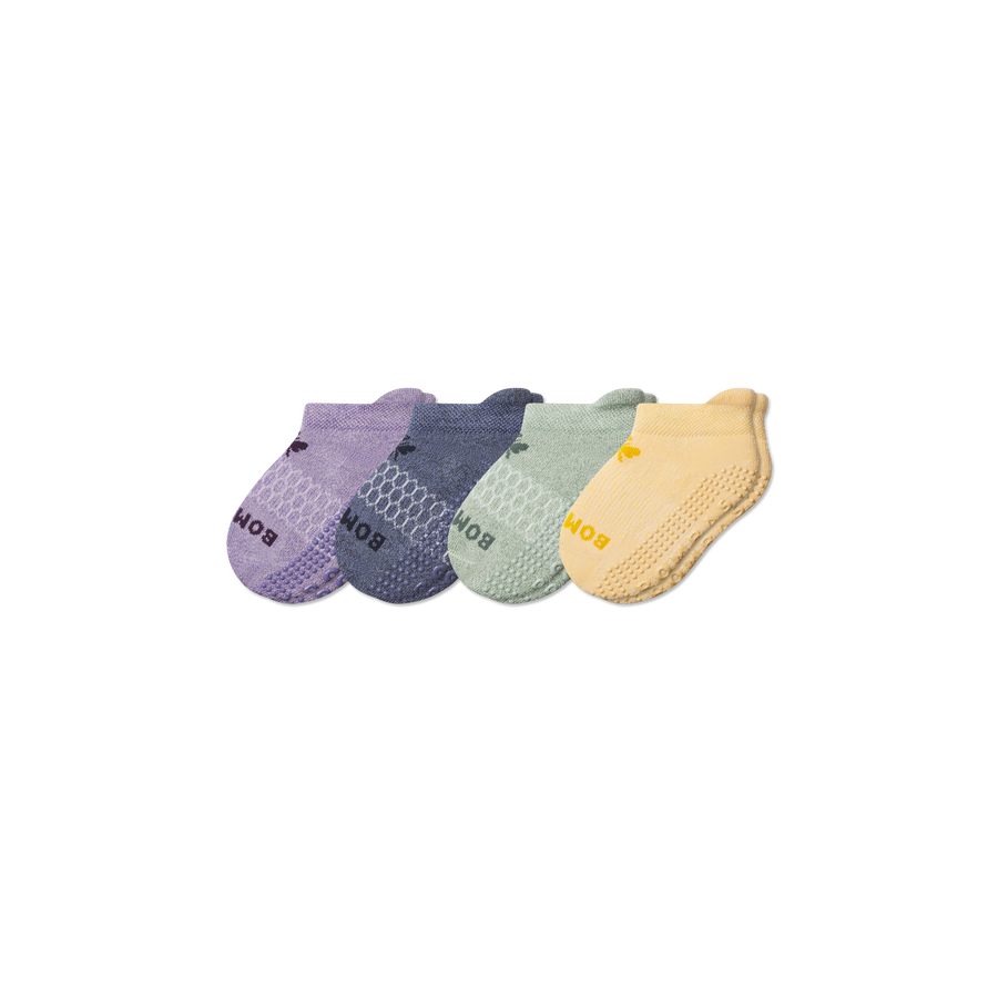 Toddler Marl Gripper Ankle Sock 4-Pack - Everyday Travel Support