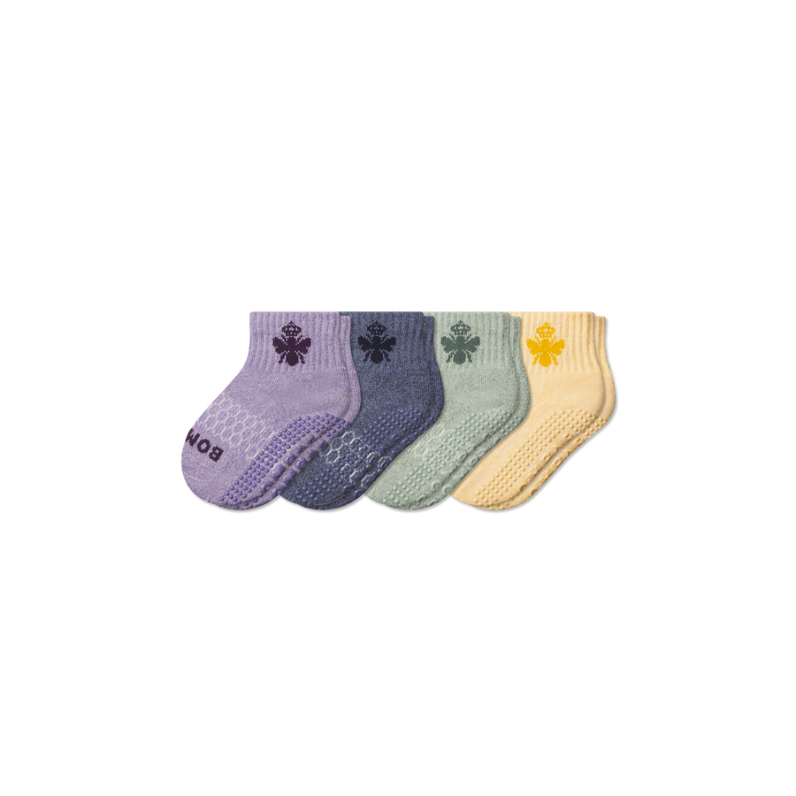 Toddler Marl Gripper Calf Sock 4-Pack - Modern Lounge Comfort