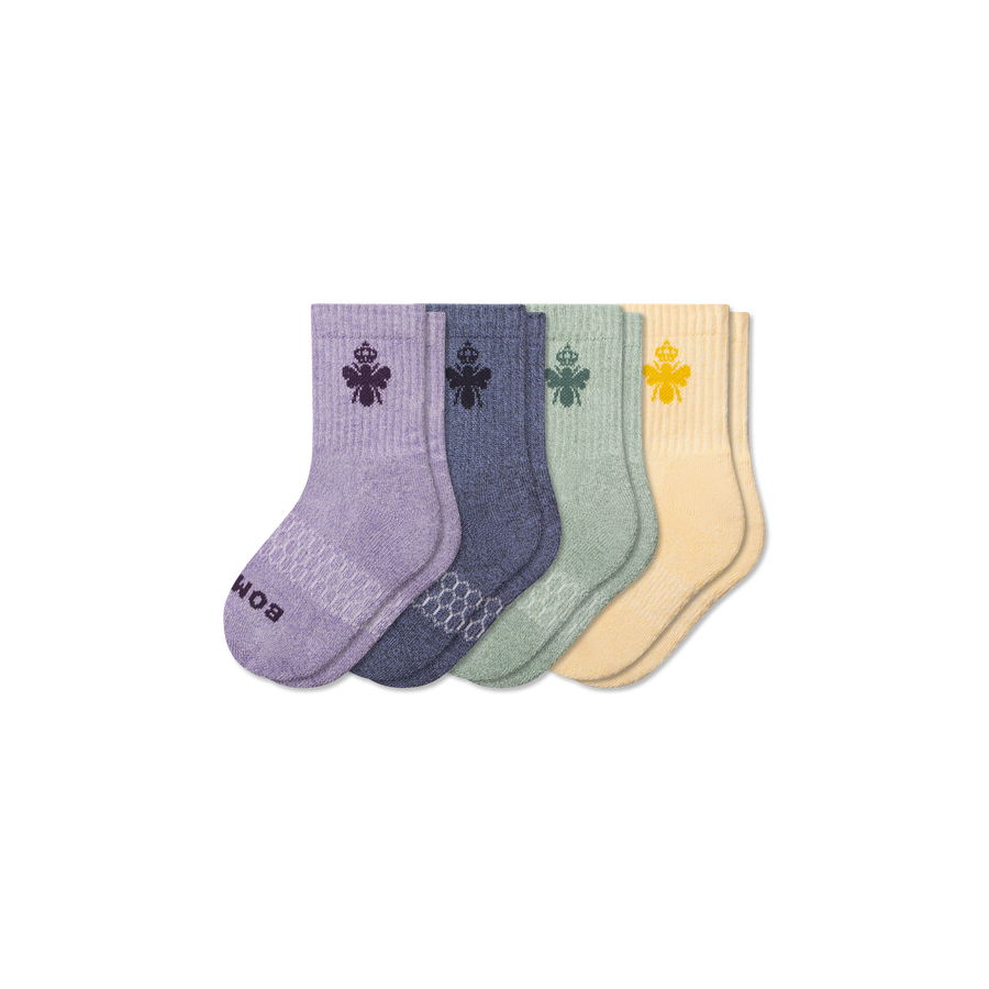 Junior Marl Calf Sock 4-Pack - Trail Shift Comfort