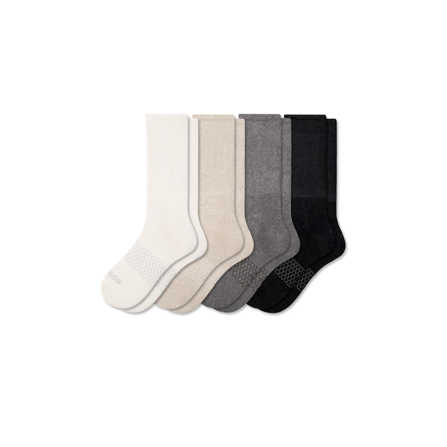 Men's Wide Calf Sock 4-Pack - Daily Studio Cushion