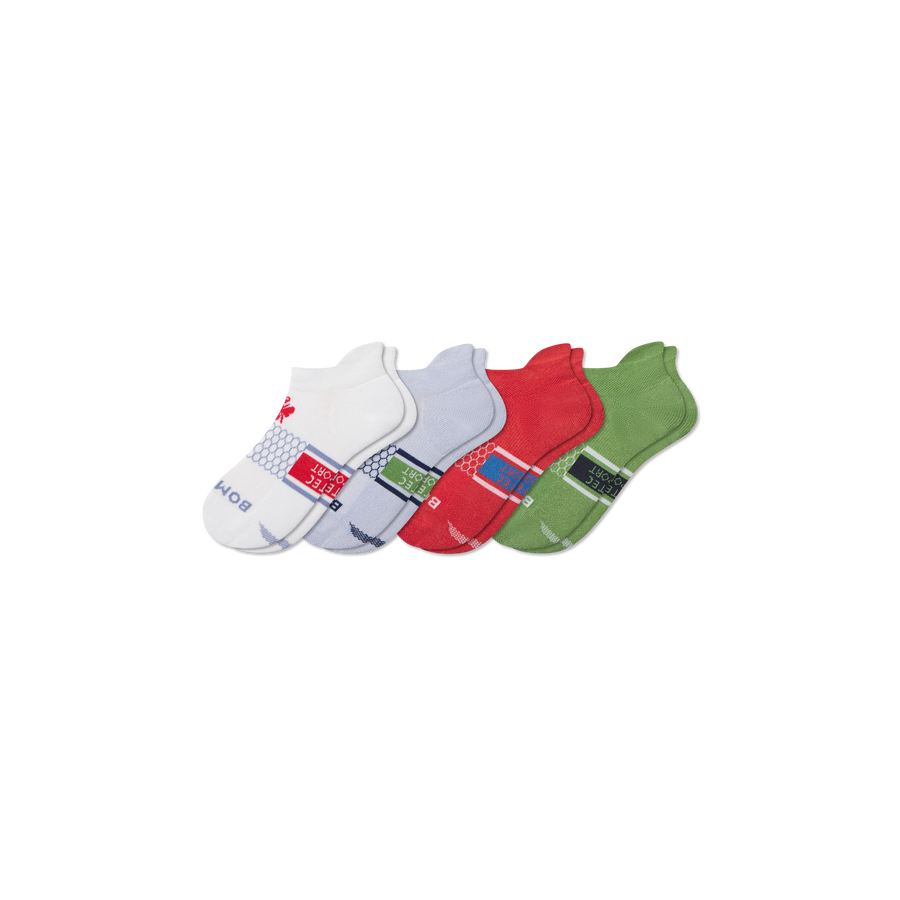 Youth All Sport Ankle Sock 4-Pack - Cozy Office Step