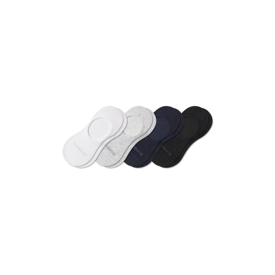 Men's Lightweight No Show Sock 4-Pack - Classic Crew Cushion