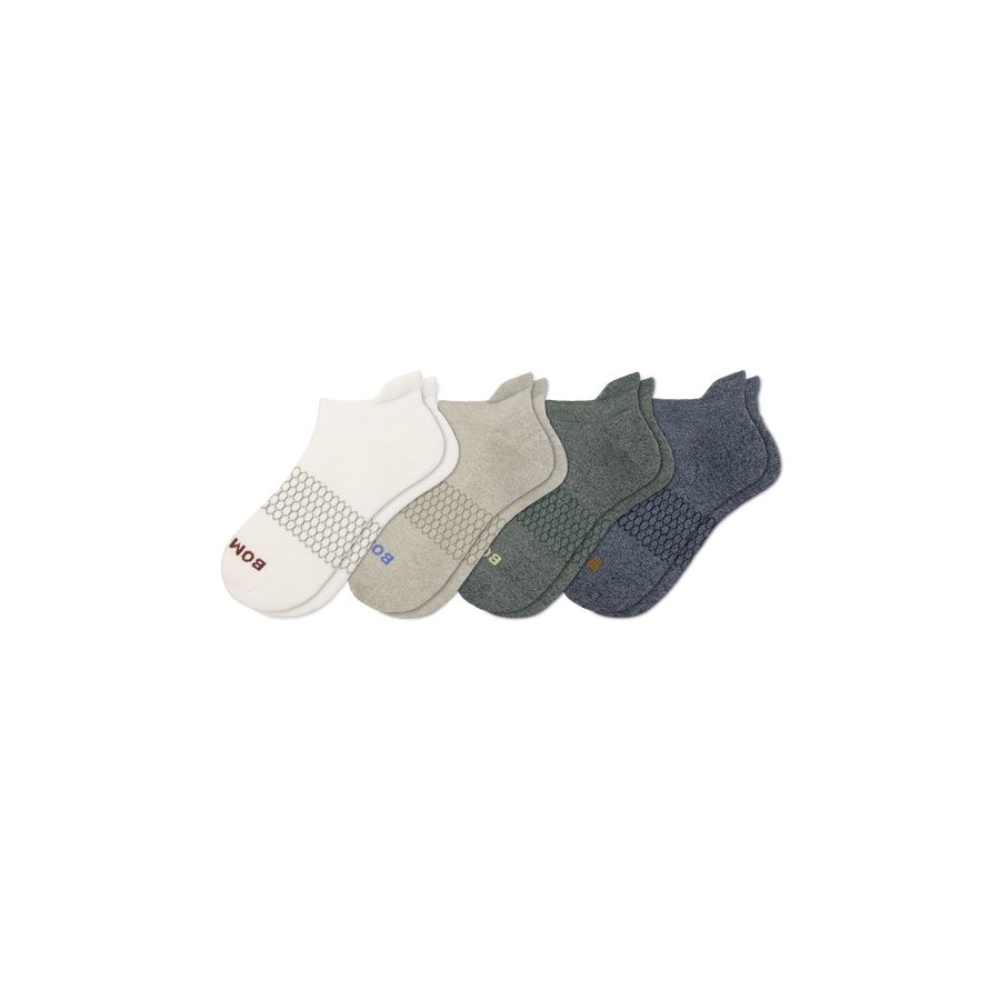 Men's Solids Ankle Sock 4-Pack - Cushion Recovery Support
