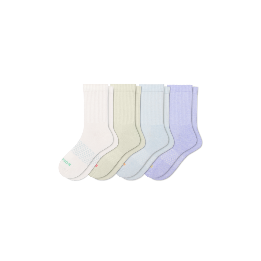 Women's Marl Half Calf Sock 4-Pack - Outdoor Low Cut Cushion