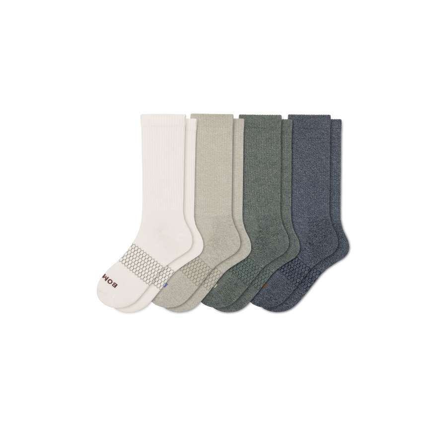 Men's Marl Calf Sock 4-Pack - Weekend Office Wear