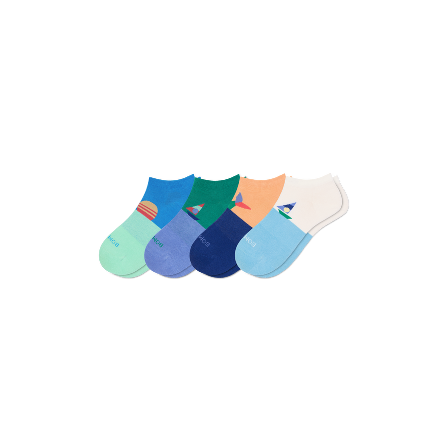 Youth Lightweight Ankle Sock 4-Pack - Daily Run Move