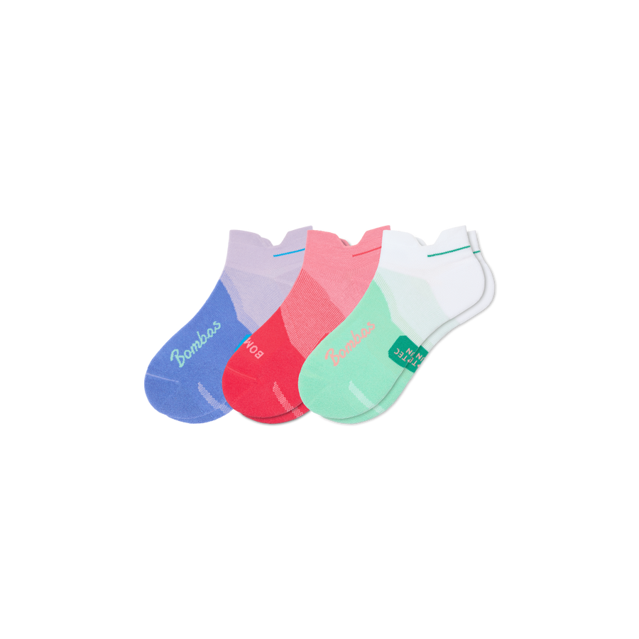 Women's Run Ankle Sock 3-Pack - Soft School Rotation