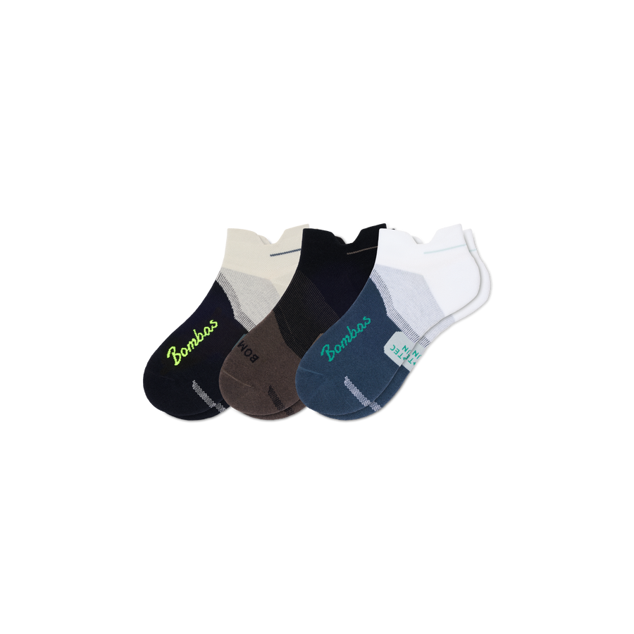Men's Run Ankle Sock 3-Pack - Smooth Weekend Cushion