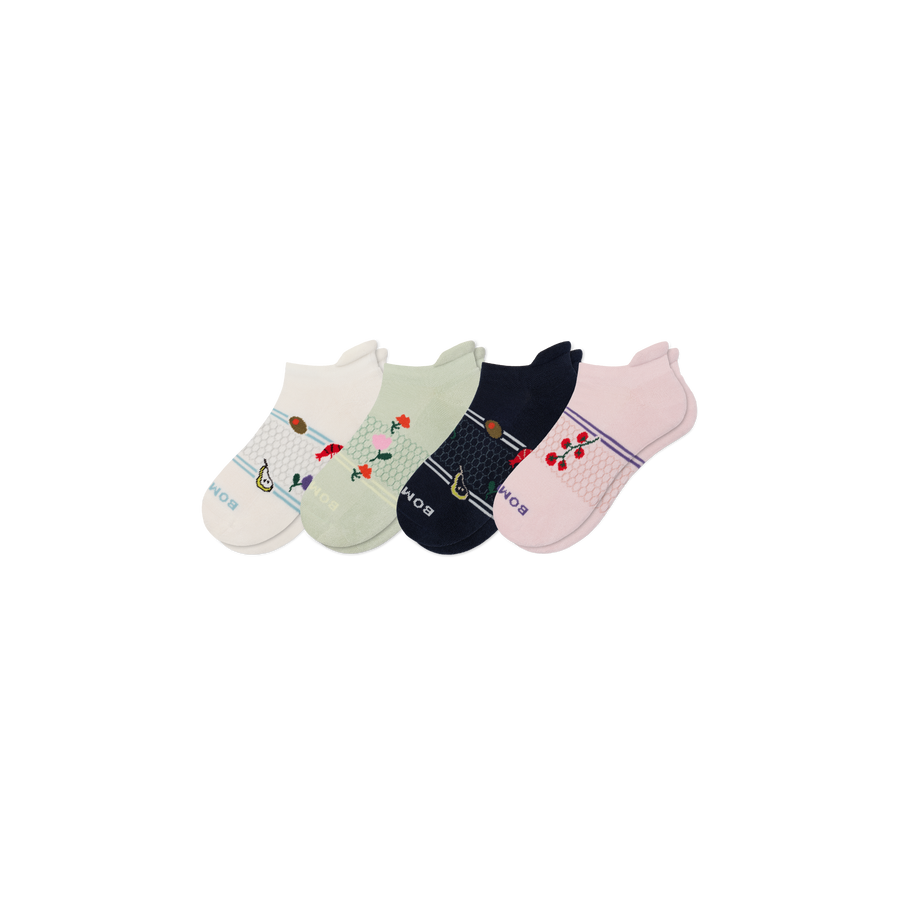 Women's Dinner Party Ankle Sock 4-Pack - Active Studio Cushion
