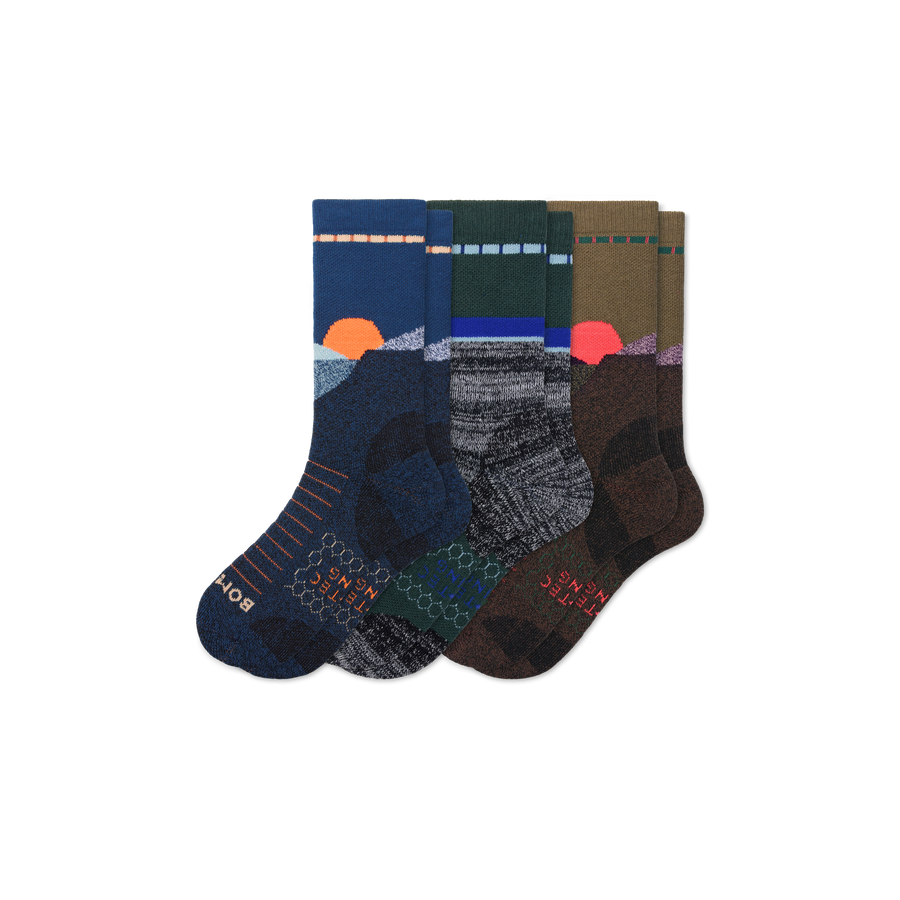 Women's Hiking Calf Sock 3-Pack - Outdoor Travel Comfort