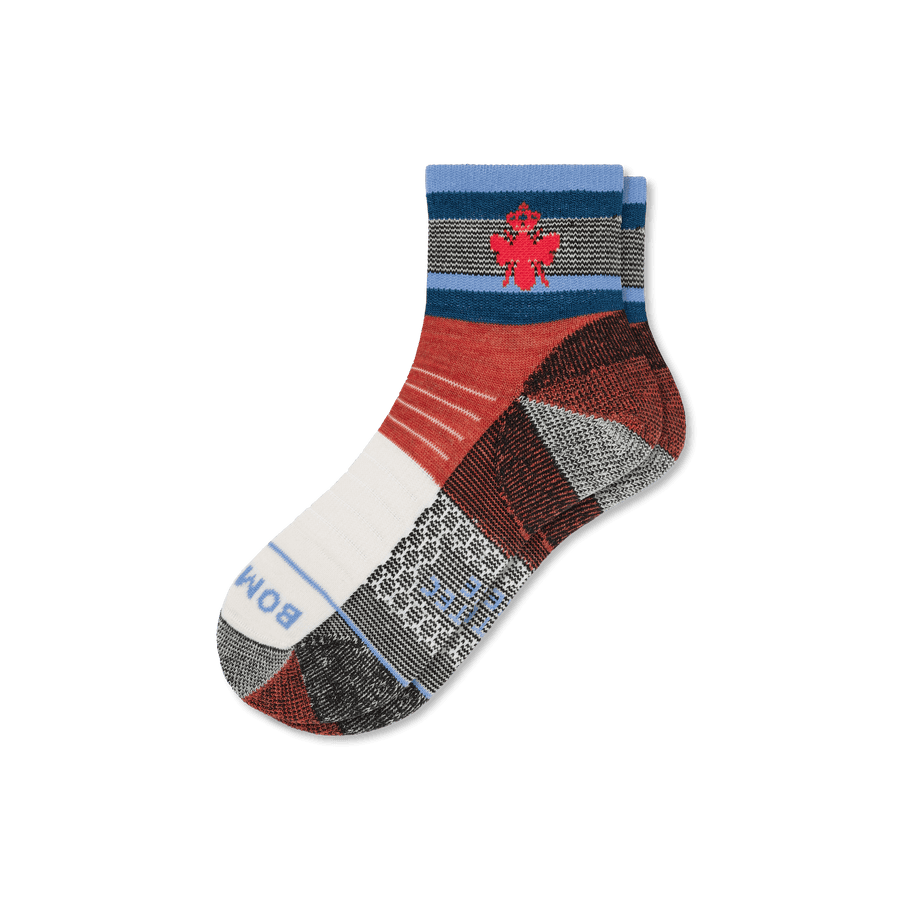 Cotopaxi x Bombas Merino Wool Blend Hiking Quarter Socks - Weekend Lounge Wear