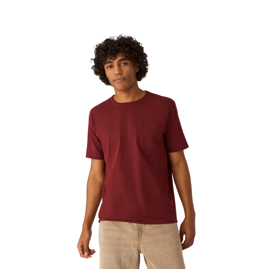 Men’s Premium Weight Pocket Crew Neck T-Shirt - Pima Street Cut