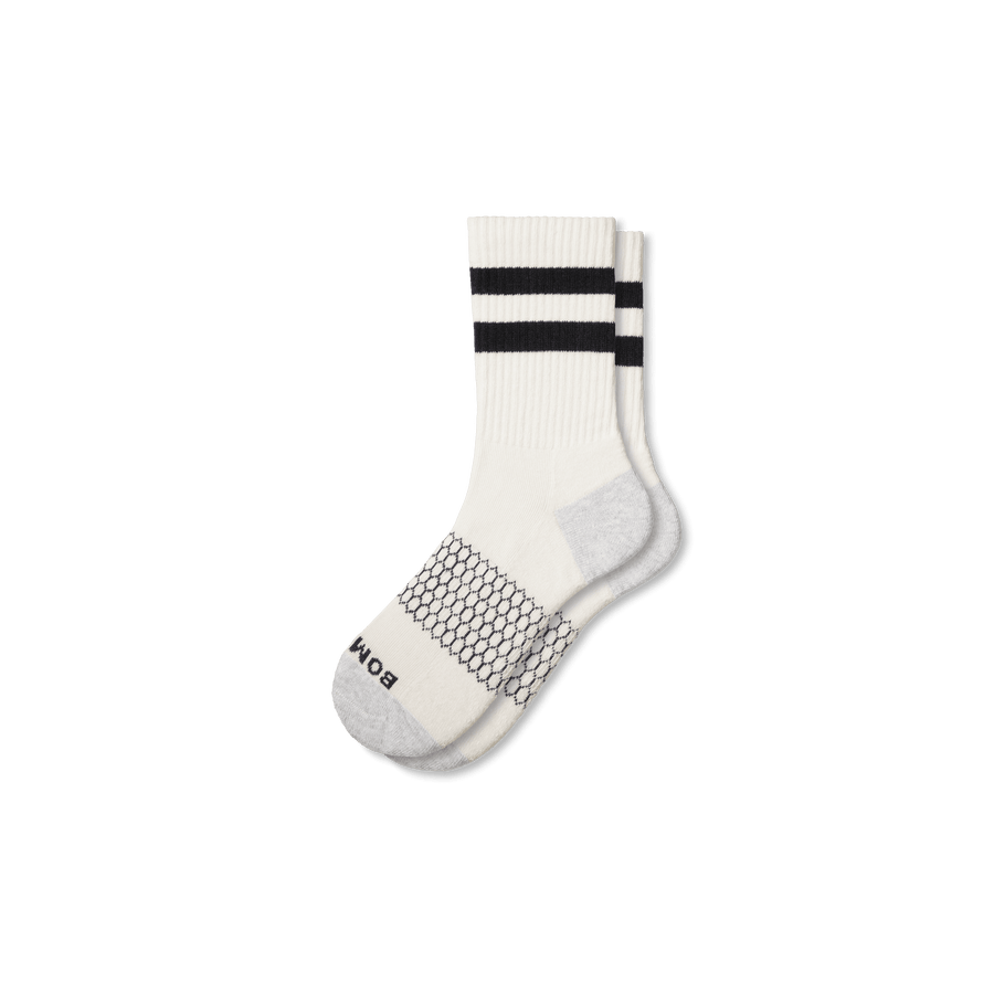 Men's Vintage Stripes Half Calf Socks - Breathable Studio Cushion