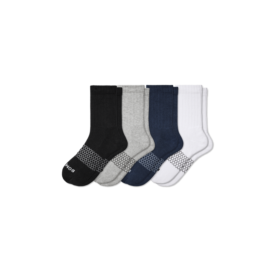 Men's Solids Half Calf Sock 4-Pack - Trail Low Cut Comfort