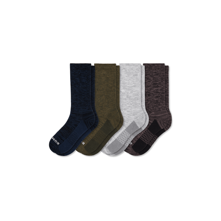 Men’s Two Tone Calf Sock 4-Pack - Cushion Run Rotation
