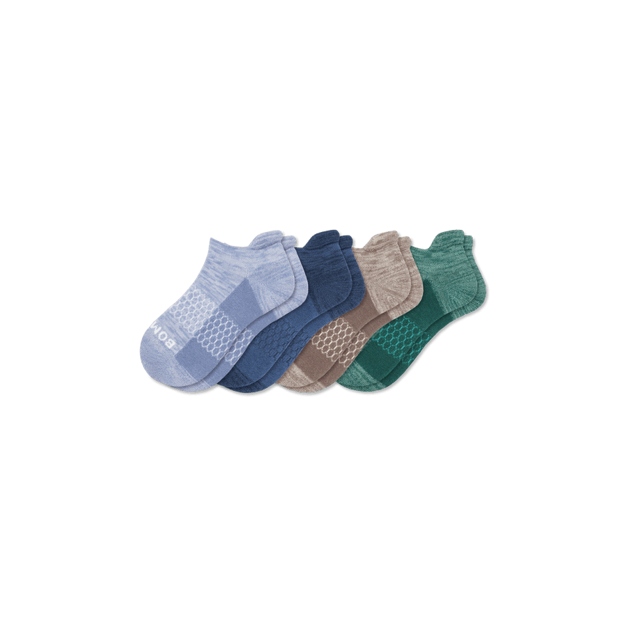 Youth Two Tone Ankle Sock 4-Pack - Run Recovery Support