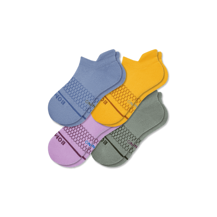 Youth Merino Wool Blend Ankle Sock 4-Pack - Active Recovery Pair