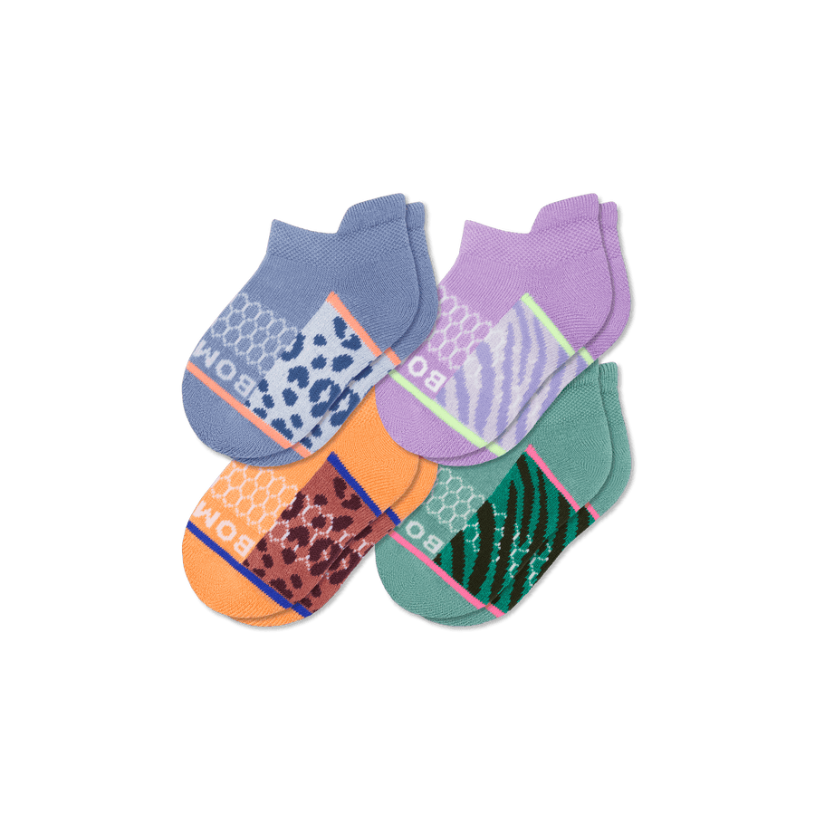 Toddler Wild Wear Ankle Sock 4-Pack - Active Studio Wear