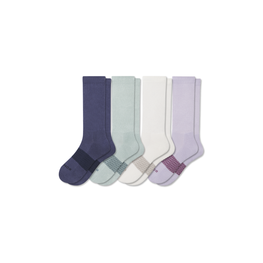 Women's Solids Calf Sock 4-Pack - Easy Ankle Rotation