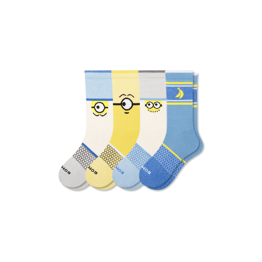 Minions Calf Sock 4-Pack - Steady No Show Wear