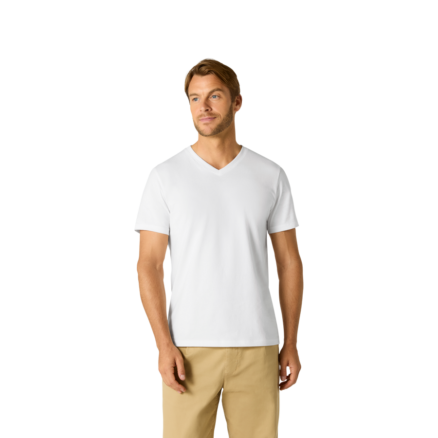 Men's Pima Cotton V-Neck T-Shirt - Essential Street Wear