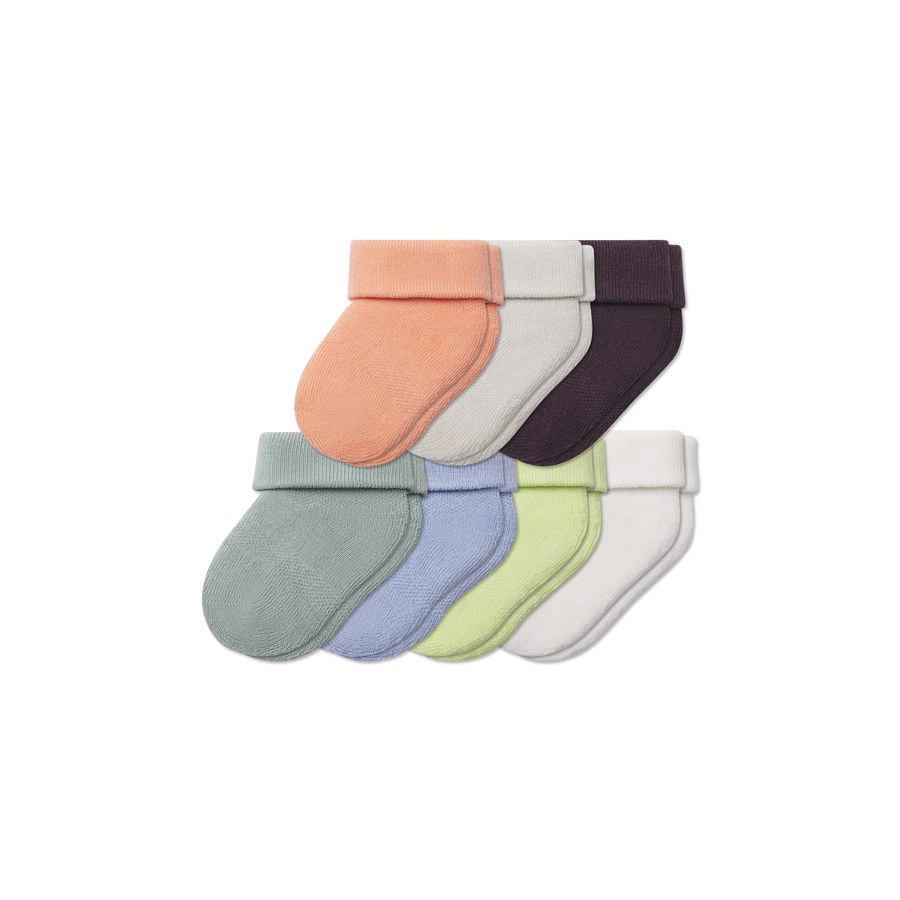 Baby Week of Bombas Calf Sock 7-Pack (0-6 Months) - Smooth Run Comfort