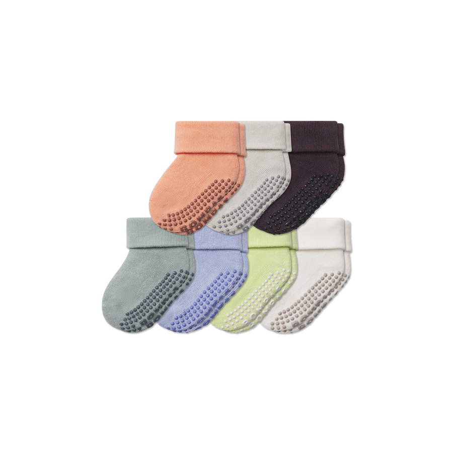 Baby Week of Bombas Gripper Calf Sock 7-Pack (6-12 Months) - Cushion Hike Support