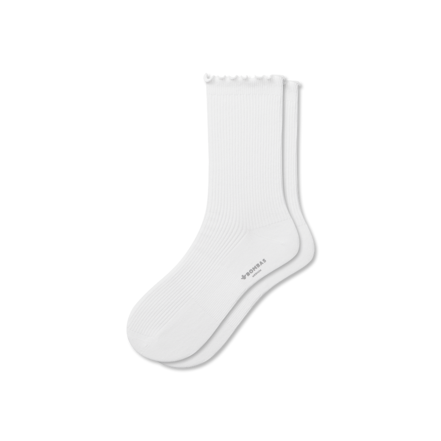 Women's Ruffle Rib Half Calf Socks - Weekend Run Cushion