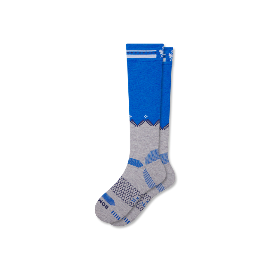 Men's Full-Cushion Merino Wool Blend Ski & Snowboard Socks - Weekend Lounge Step