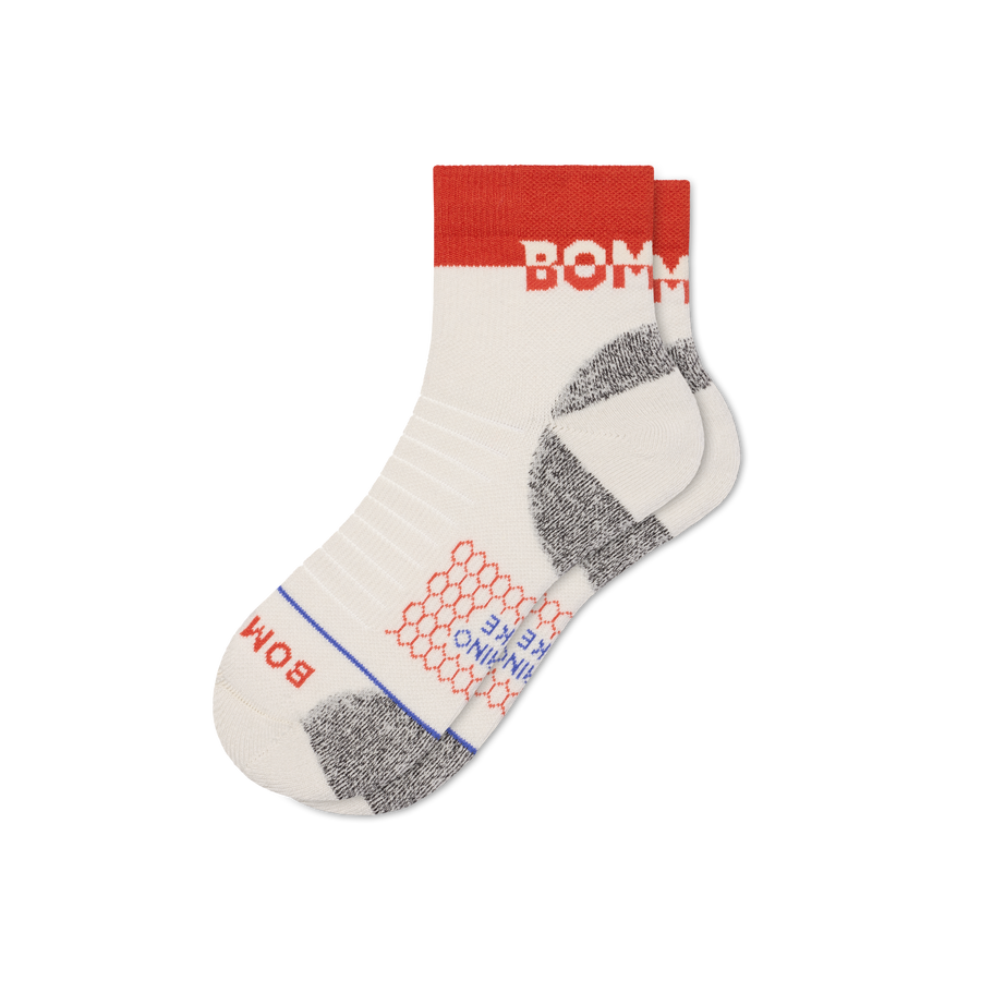 Women's Merino Wool Blend Hiking Quarter Socks - Steady No Show Move