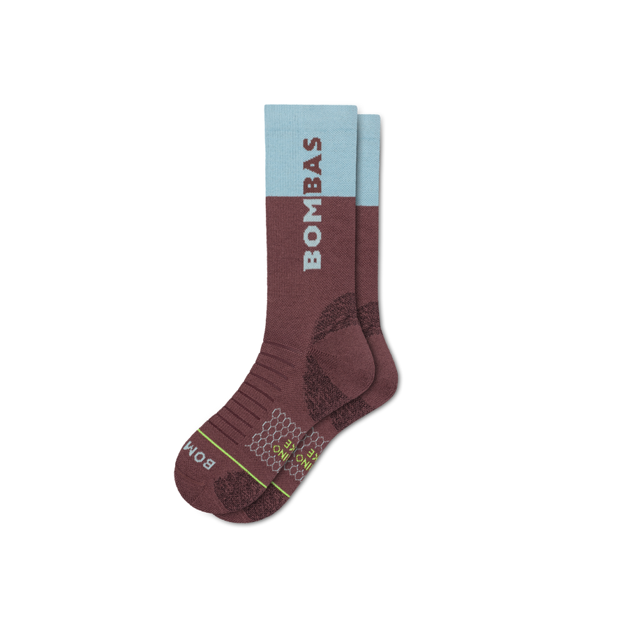 Men's Merino Wool Blend Hiking Calf Socks - Studio Run Cushion