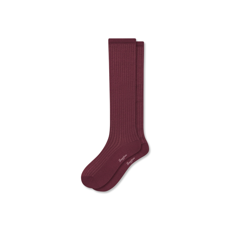 Women's Pointelle Knee High Socks - Soft Run Step