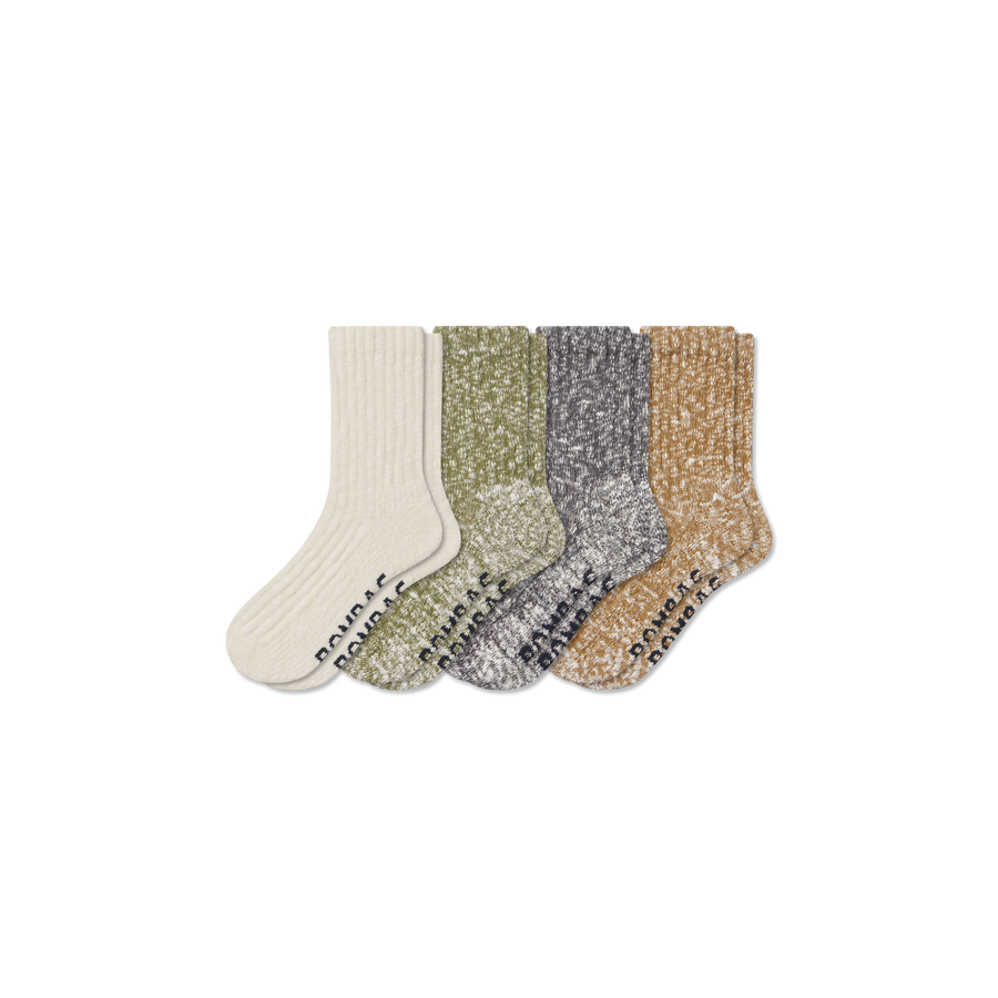Women's Chunky Ragg Half Calf Sock 4-Pack - Easy Lounge Pair