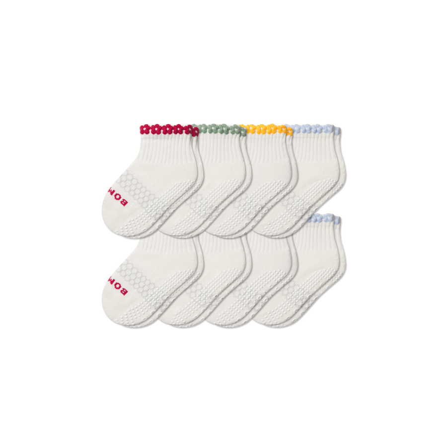 Toddler Daisy Chain Gripper Calf Sock 8-Pack - Fresh Everyday Support