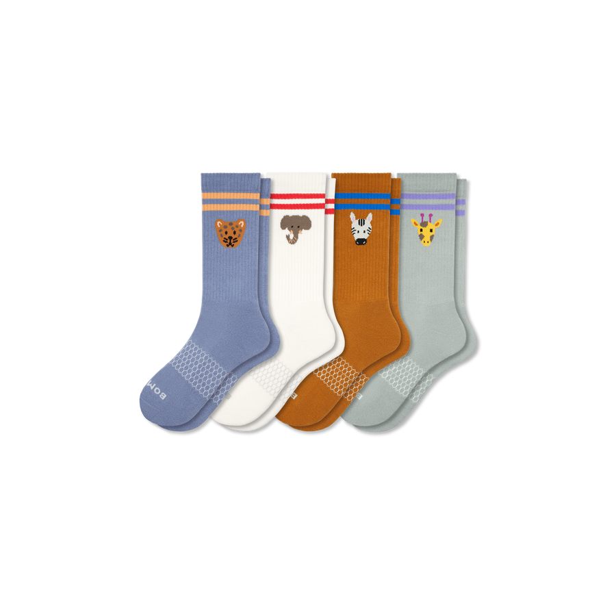 Women's Safari Stripe Calf Sock 4-Pack - Weekend Recovery Cushion