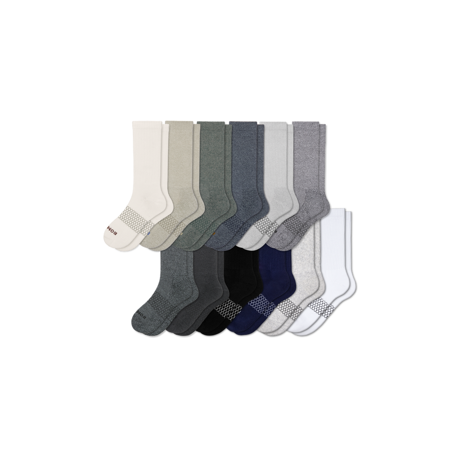 Men's Marl Calf Sock 12-Pack - Weekend Studio Rotation