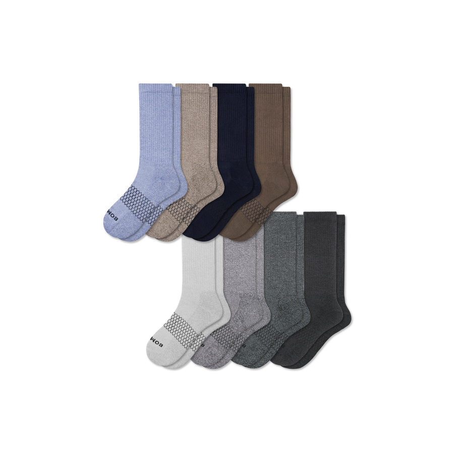 Men's Marl Calf Sock 8-Pack - Everyday Recovery Step