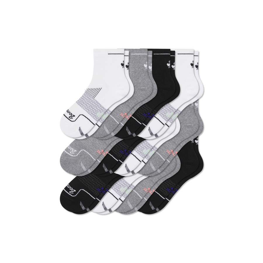 Women's Run Quarter Sock 12-Pack - Light Everyday Comfort