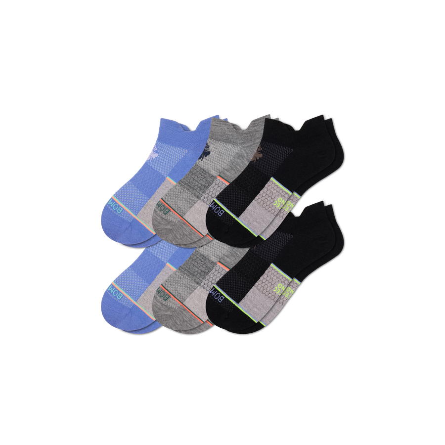 Men's UltraLite Sport Merino Wool Blend Ankle Sock 6-Pack - Modern Low Cut Fit