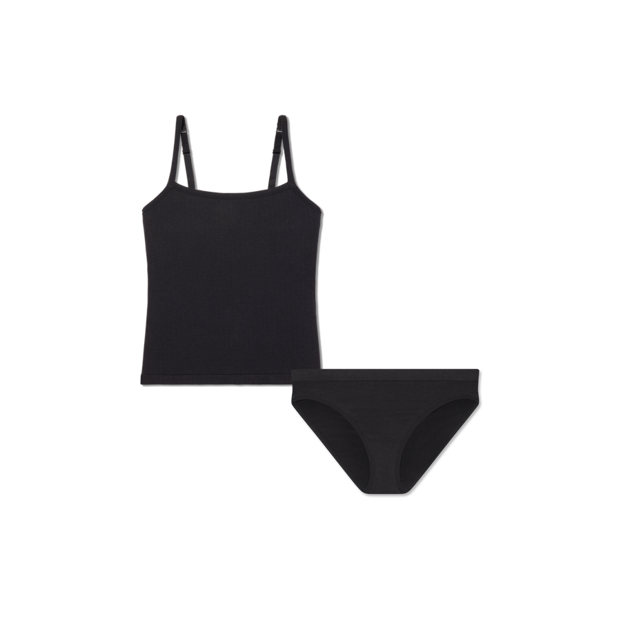Women's Built-In Bra Seamless Cami + Bikini Pack - Seamless Smooth Support