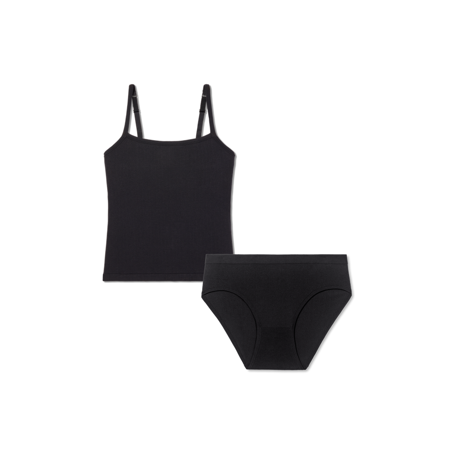 Women's Built-In Bra Seamless Cami + Brief Pack - Daily Weekend Support