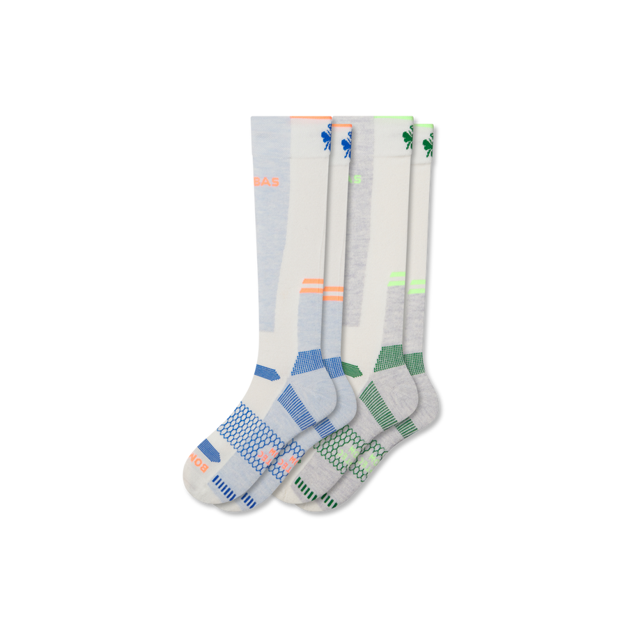 Men's Mid-Cushion Merino Wool Blend Ski & Snowboard Sock 2-Pack - Active Ankle Wear