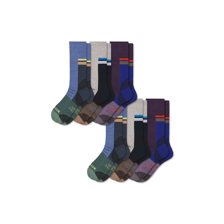 Women's Hiking Calf Sock 6-Pack - Comfort Lounge Fit