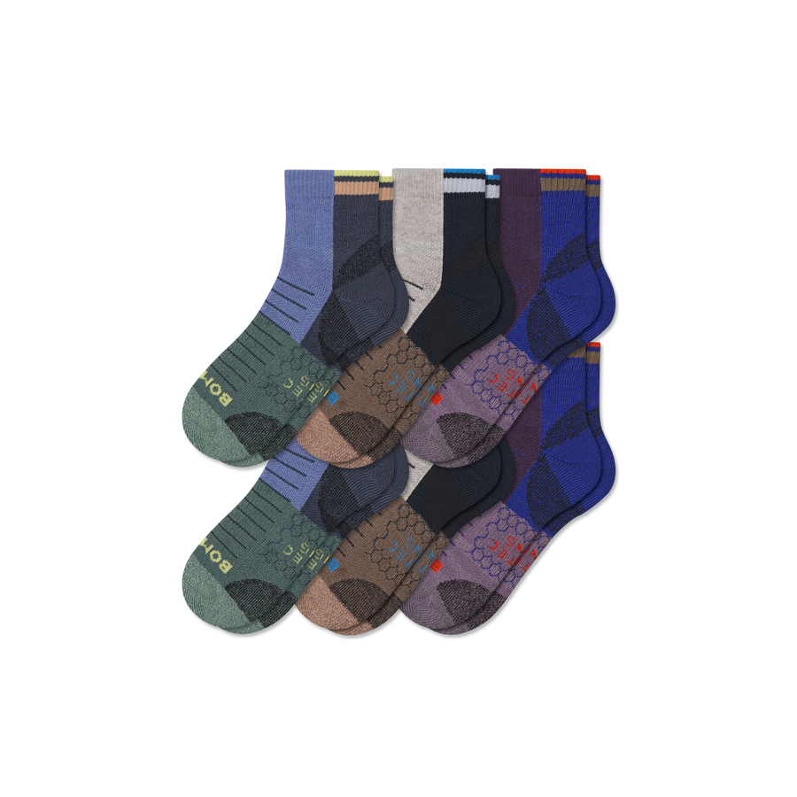 Women's Hiking Quarter Sock 6-Pack - Cushion Travel Fit